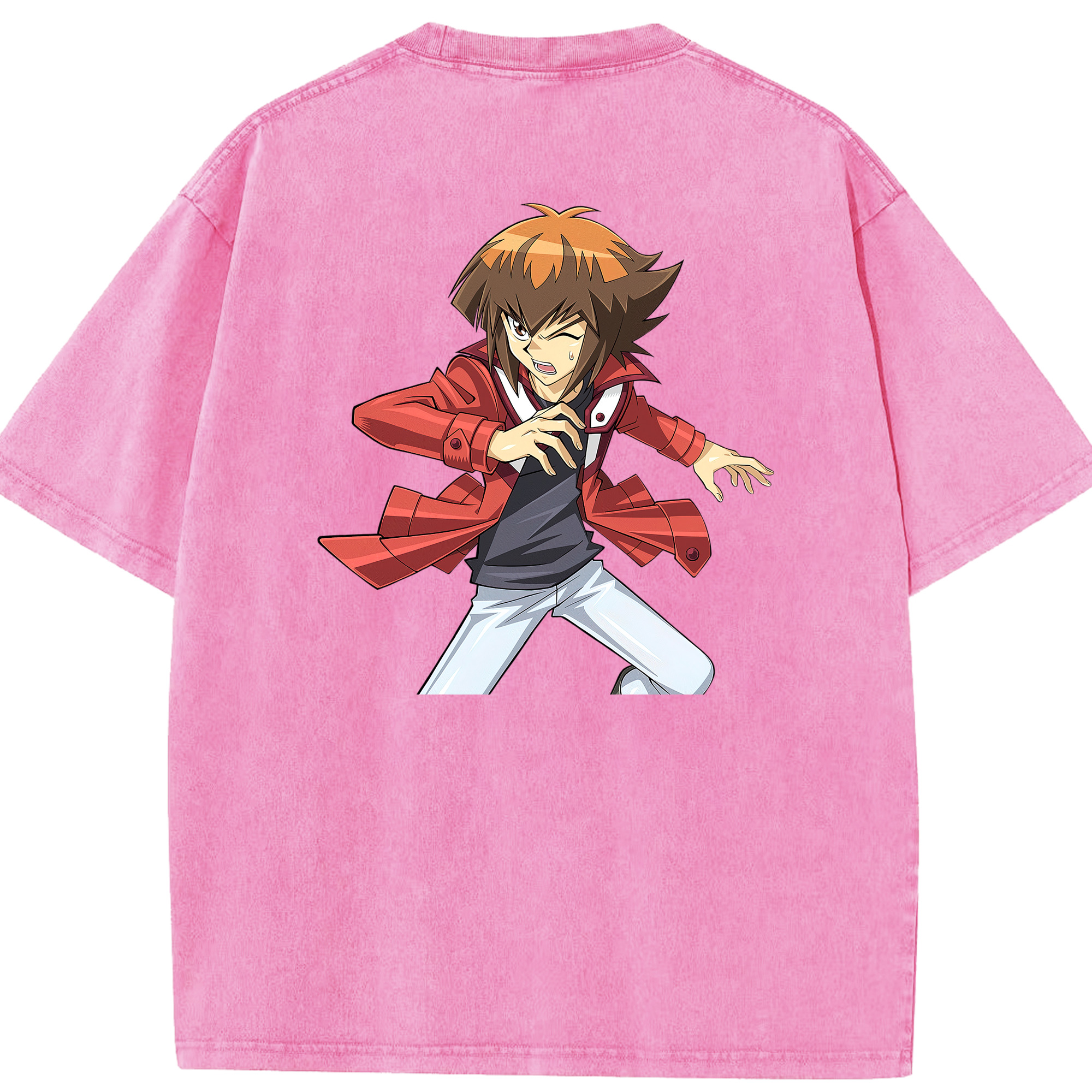 （画像用） 遊☆戯☆王 Yu-Gi-Oh! 綿100% ヴィンテージ風 半袖Tシャツ（背面プリント）